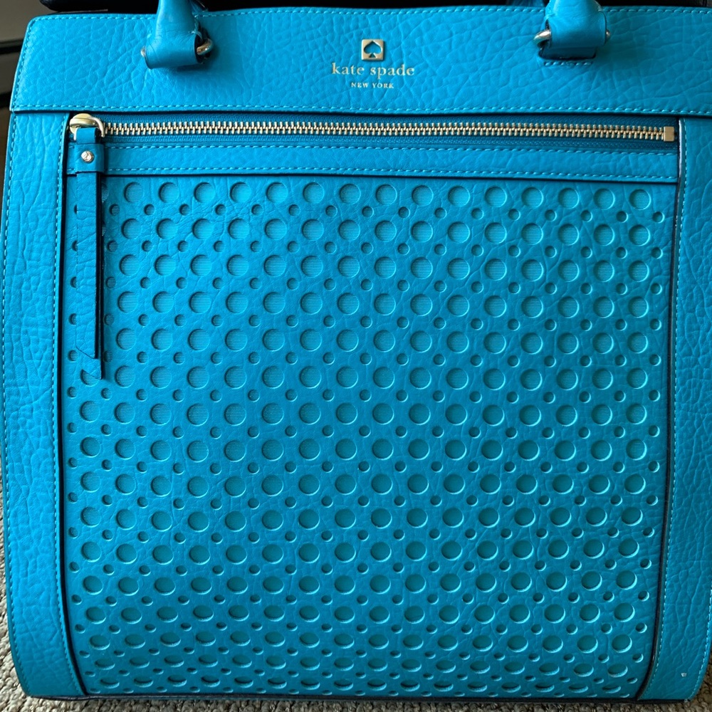 Blue leather Kate Spade bag